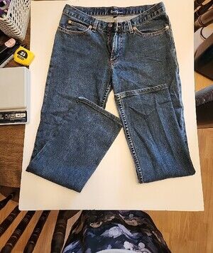 EarlJean Dark Blue Denim Jeans Size 29 Women's EUC